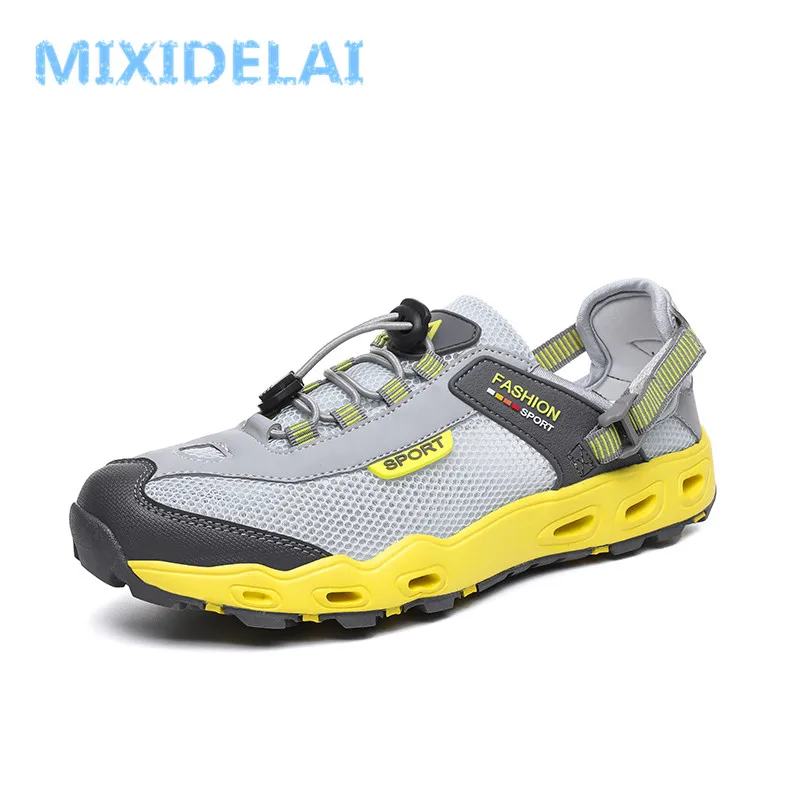 MIXIDELAI Men Mesh Casual Shoes Summer Adult Breathable Light Quality Outdoor Wadin Walking Men Shoes Fashion Sneakers Footwear 
MIXIDELAI Men Mesh Casual Shoes Summer Adult Breathable Light Quality Outdoor Wadin Walking Men Shoes Fashion Sneakers Footwear