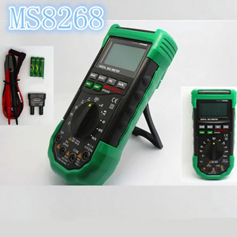MS8268 Auto Range Digital Multimeter Full Protection AC/DC Ammeter Voltmeter Ohm Frequency Electrical Tester Diode Test
MS8268 Auto Range Digital Multimeter Full Protection AC/DC Ammeter Voltmeter Ohm Frequency Electrical Tester Diode Test