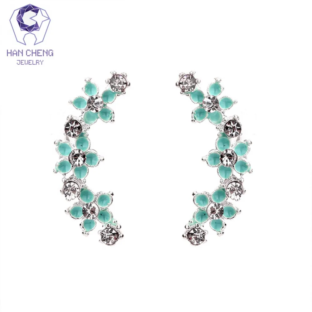 HanCheng New Fashion Metal Paint Flower Gem Stone Rhinestone Nail Plated Silver Stud Earrings For Women Jewelry brincos bijoux
HanCheng New Fashion Metal Paint Flower Gem Stone Rhinestone Nail Plated Silver Stud Earrings For Women Jewelry brincos bijoux