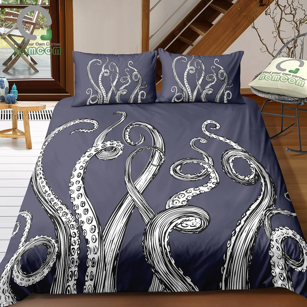 BOMCOM 3D Digital Printing Duvet Cover Set Abstract Octopus Hipster Element Octopus Tentacles Hand-painted 100% Microfiber, Gray
BOMCOM 3D Digital Printing Duvet Cover Set Abstract Octopus Hipster Element Octopus Tentacles Hand-painted 100% Microfiber, Gray