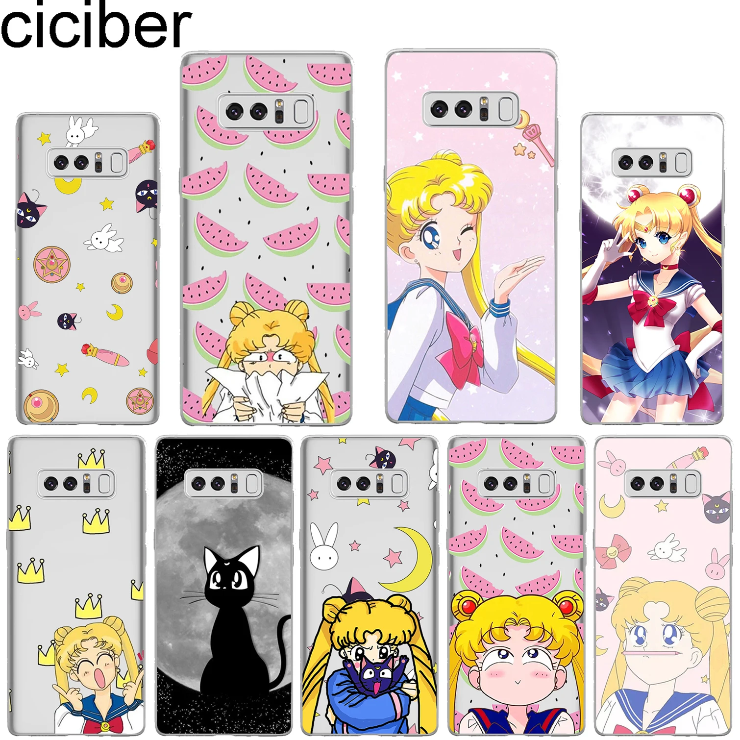 ciciber Samsung Galaxy S 5 6 7 8 9 Edge Plus Soft Silicone Phone Cute Sailor Moon Beautiful Girl Cases For Galaxy Note 3 4 5 8 9
ciciber Samsung Galaxy S 5 6 7 8 9 Edge Plus Soft Silicone Phone Cute Sailor Moon Beautiful Girl Cases For Galaxy Note 3 4 5 8 9