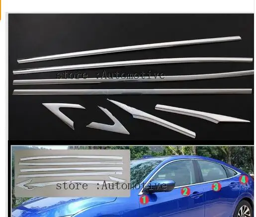 AX 8PCS LHD CHROME BUTTOM WINDOW SILL TRIM SURROUND COVER 2016 2017 2018 FOR HONDA CIVIC MOLDING LINING ACCENT GARNISH STAINLESS
AX 8PCS LHD CHROME BUTTOM WINDOW SILL TRIM SURROUND COVER 2016 2017 2018 FOR HONDA CIVIC MOLDING LINING ACCENT GARNISH STAINLESS