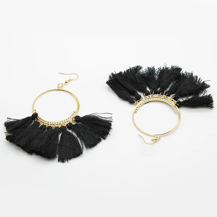 Bohemian Handmade Tassel Earrings for Women 2018 Fashion Vintage Round Drop Earrings Wedding Party Bridal Fringed Jewelry Gift
Bohemian Handmade Tassel Earrings for Women 2018 Fashion Vintage Round Drop Earrings Wedding Party Bridal Fringed Jewelry Gift
