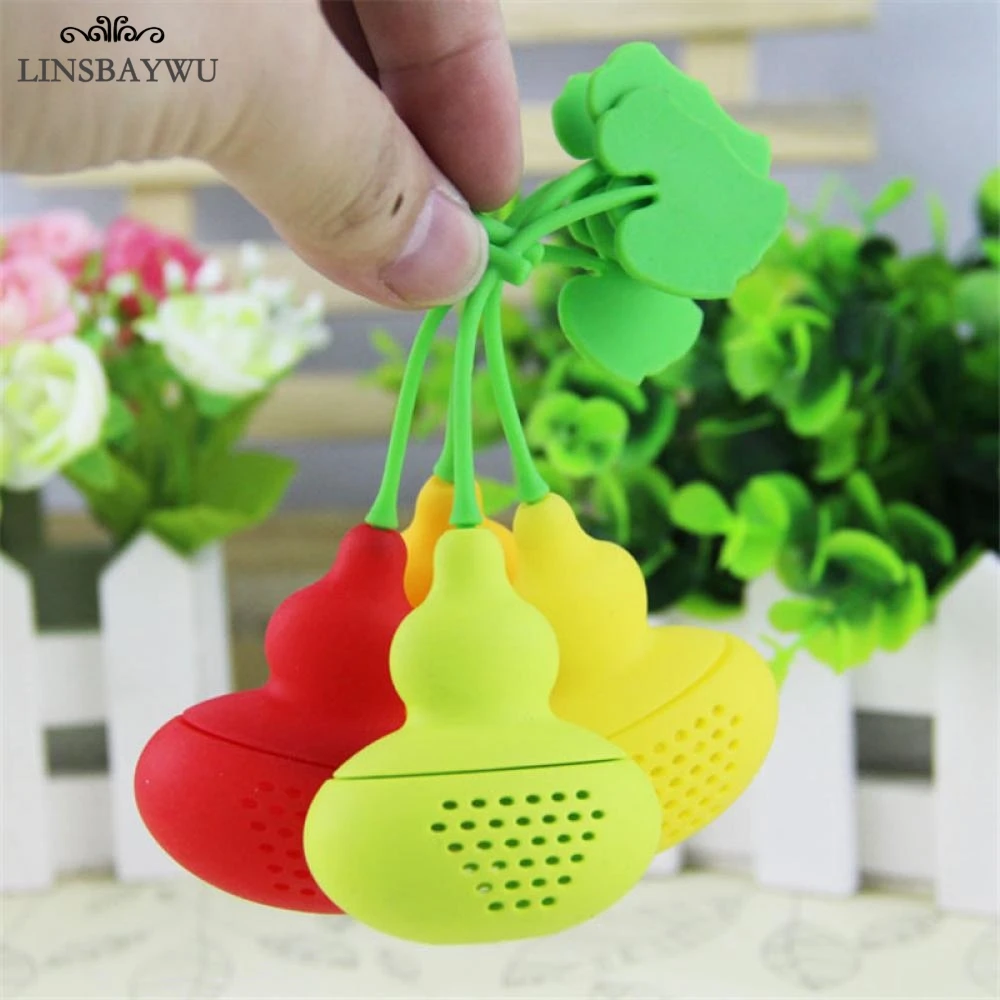 LINSBAYWU New Cute Creative Silicone Calabash Tea Infuser Diffuser Loose Tea Leaf Chain Strainer Herbal Filter Free Shipping
LINSBAYWU New Cute Creative Silicone Calabash Tea Infuser Diffuser Loose Tea Leaf Chain Strainer Herbal Filter Free Shipping