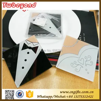 Wholesale 100pc/lot=50sets/lot Wedding Favors Gifts Square Shaped Mat Glass Cup Coasters
Wholesale 100pc/lot=50sets/lot Wedding Favors Gifts Square Shaped Mat Glass Cup Coasters