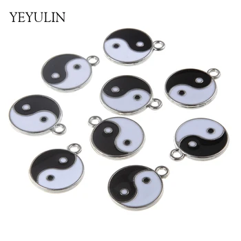 10pcs 18mm Alloy Tai Chi Beads Charms Pendants For Women Men DIY Bracelets Jewelry Making Supreme Pole Accessories
10pcs 18mm Alloy Tai Chi Beads Charms Pendants For Women Men DIY Bracelets Jewelry Making Supreme Pole Accessories