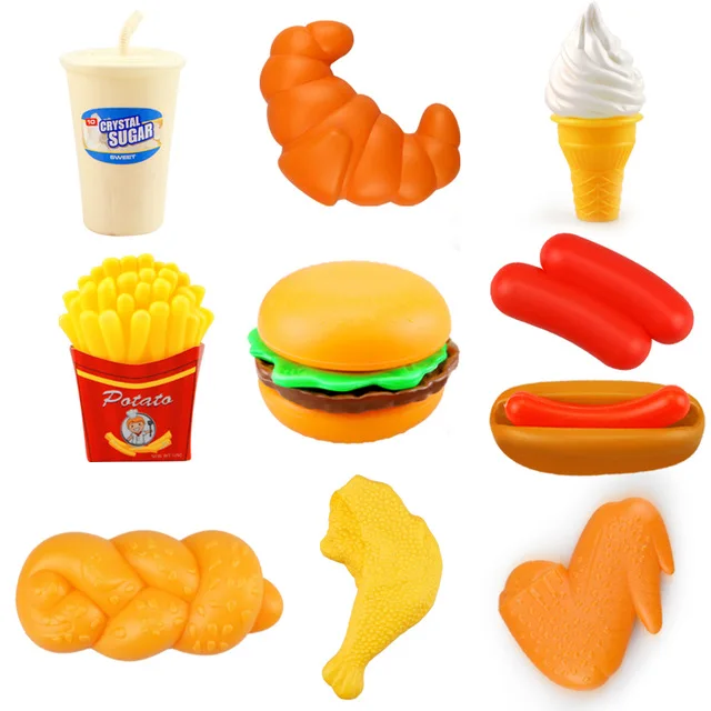 10PCS Miniature Food Kitchen Toy Set Simulation Cooking Snack Hamburgers Educational Toys For Kid
10PCS Miniature Food Kitchen Toy Set Simulation Cooking Snack Hamburgers Educational Toys For Kid