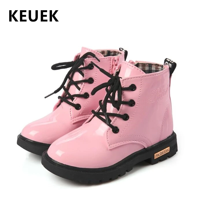 Autumn Winter Children Snow boots Kids Leather Boots Boys Girls Shoes Motorcycle boots Lace-Up Side zipper shoes B03
Autumn Winter Children Snow boots Kids Leather Boots Boys Girls Shoes Motorcycle boots Lace-Up Side zipper shoes B03