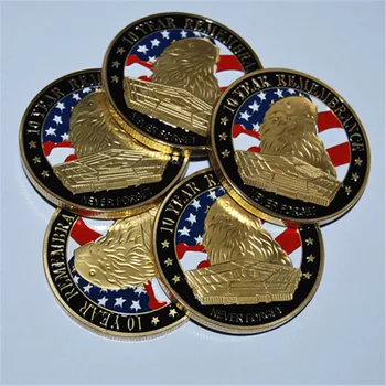 20pcs/lot free shipping The United States Eagle 911 Attack Commemorative Commemorative coins Coins Gift 911 Coin Challenge Coin
20pcs/lot free shipping The United States Eagle 911 Attack Commemorative Commemorative coins Coins Gift 911 Coin Challenge Coin