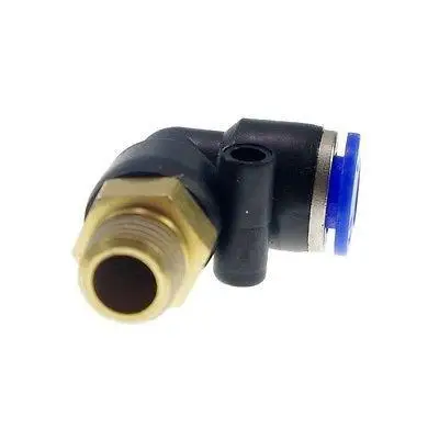Lot25 8mm-3/8 Pneumatic Connectors Elbow Fitting BSPT