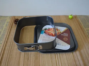 Square bottom with a lock at the end of live cake mold baking special oven mold 24*24*7.5cm
Square bottom with a lock at the end of live cake mold baking special oven mold 24*24*7.5cm