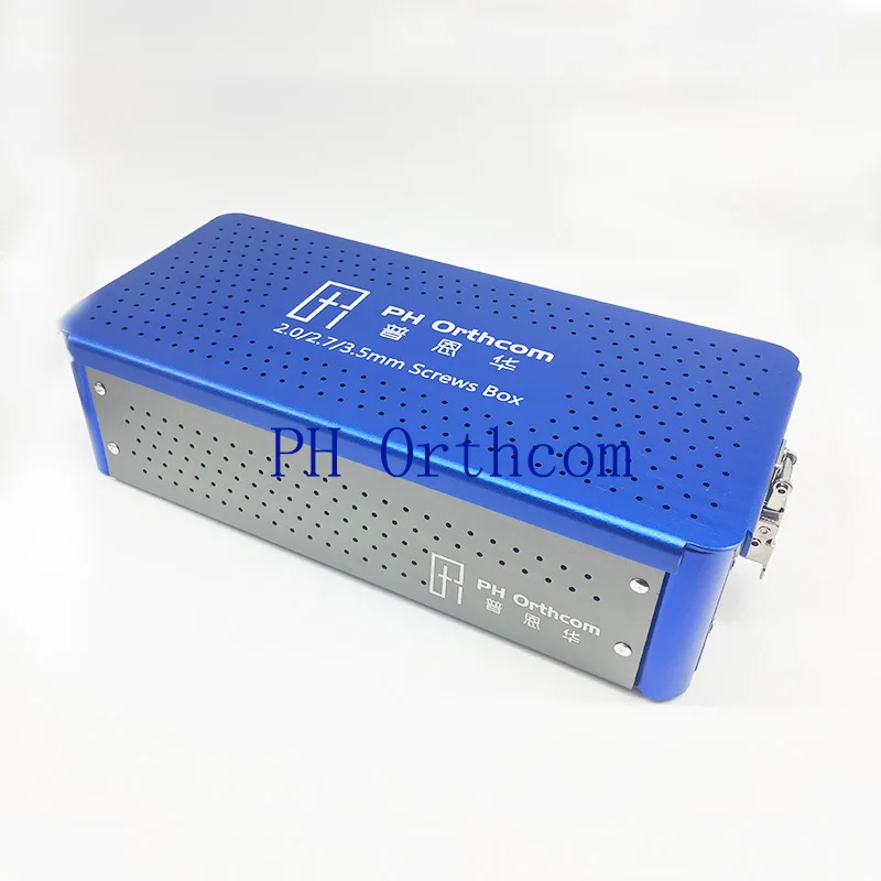 2. 0/2.7/3.5mm Screws Box for small animal Veterinary Orthopedic Instrument Containers and Boxes
2. 0/2.7/3.5mm Screws Box for small animal Veterinary Orthopedic Instrument Containers and Boxes