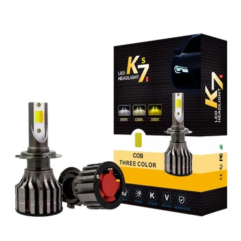 2PCS Three Colors K7 COB H7 H3 H4 Car Led Bulbs headlights 12000LM H1 9005 9006 H11 Car stylist 3000K 4300K 6000K Accessories
2PCS Three Colors K7 COB H7 H3 H4 Car Led Bulbs headlights 12000LM H1 9005 9006 H11 Car stylist 3000K 4300K 6000K Accessories