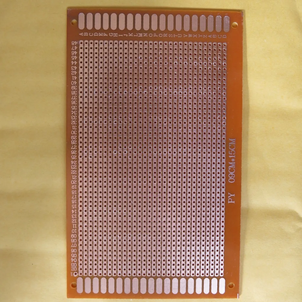 9x15cm joint holes universal Stripboard Veroboard Board Single Side bakelite experiment circuit board PCB Platine matrix vero
9x15cm joint holes universal Stripboard Veroboard Board Single Side bakelite experiment circuit board PCB Platine matrix vero
