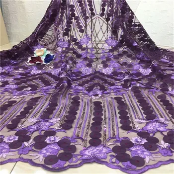 Latest Purple Embroidered 3d Lace Fabric African Lace Wedding High Quality Sequins French Lace Fabric For Dress 5yards
Latest Purple Embroidered 3d Lace Fabric African Lace Wedding High Quality Sequins French Lace Fabric For Dress 5yards