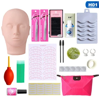 Eyelash Extension Kit False Lashes Eyelashes Extension Practice Set Tools Curl Glue with Cosmetic Case
Eyelash Extension Kit False Lashes Eyelashes Extension Practice Set Tools Curl Glue with Cosmetic Case