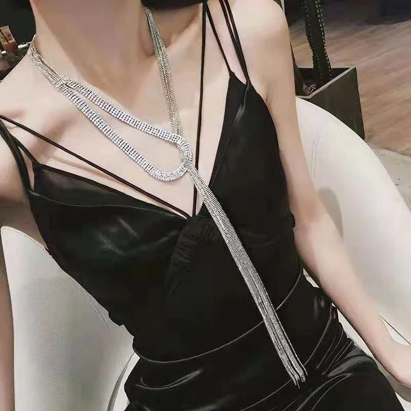 Bohemian Big Long Bib Necklace Rhinestone Choker Crystal Statement Necklace Tassel Collar Necklace Pendants Maxi Women Jewelry
Bohemian Big Long Bib Necklace Rhinestone Choker Crystal Statement Necklace Tassel Collar Necklace Pendants Maxi Women Jewelry