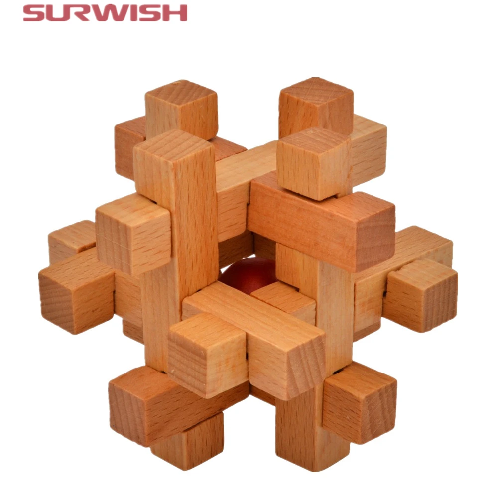Surwish Intelligence KongMing Luban Locks Old China Ancestral Locks Traditional 3d Wooden Brain Teaser Puzzle Educational Toys
Surwish Intelligence KongMing Luban Locks Old China Ancestral Locks Traditional 3d Wooden Brain Teaser Puzzle Educational Toys