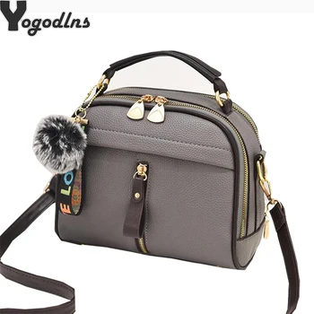 2020 Women Shoulder Bags Crossbody Bag For Women Handbag PU Leather Full Moon Candy Color Cute With Fur Ball shell shape bag
2020 Women Shoulder Bags Crossbody Bag For Women Handbag PU Leather Full Moon Candy Color Cute With Fur Ball shell shape bag