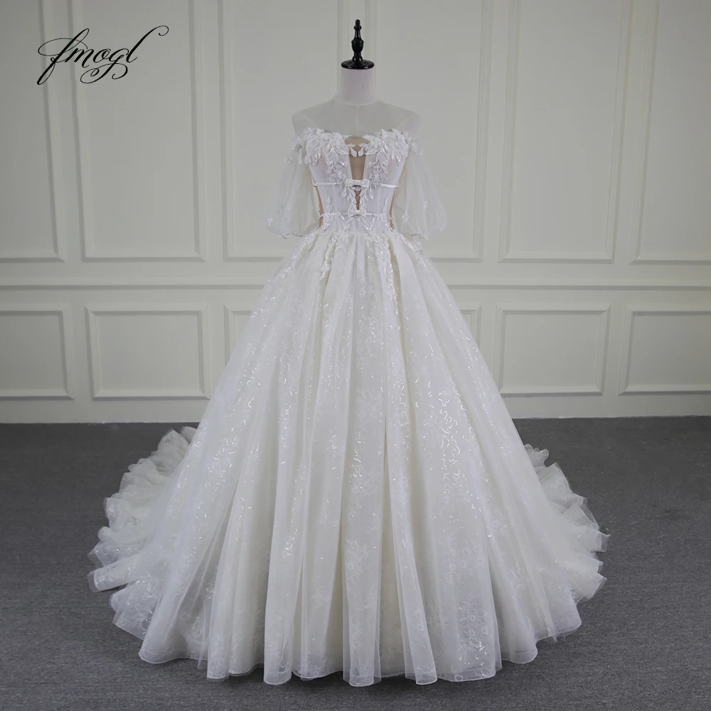 Fmogl Vestido De Noiva Strapless Vintage Wedding Dresses 2019 Half Sleeve Appliques beaded A Line Bride Gowns Plus Size
Fmogl Vestido De Noiva Strapless Vintage Wedding Dresses 2019 Half Sleeve Appliques beaded A Line Bride Gowns Plus Size