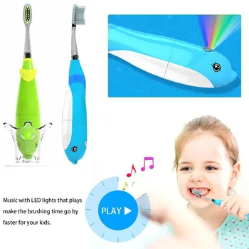Seago Children Kids Electric Toothbrush Waterproof Battery Powered Music Kids Sonic Toothbrush With LED Light
Seago Children Kids Electric Toothbrush Waterproof Battery Powered Music Kids Sonic Toothbrush With LED Light