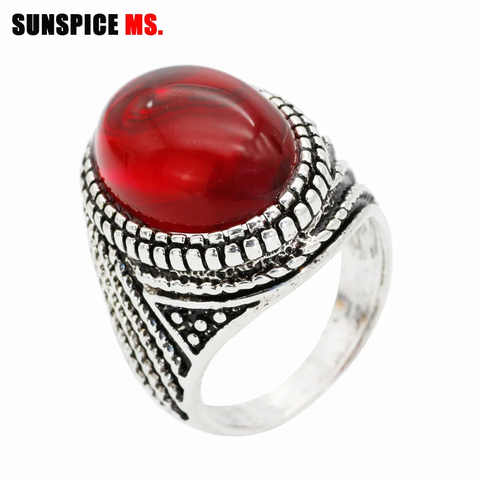 SUNSPICE MS.Unique Bohemia Natural Stone Ring For Women Vintage Look Artificial Antique Silver Plated Fashion Punk Jewelry
SUNSPICE MS.Unique Bohemia Natural Stone Ring For Women Vintage Look Artificial Antique Silver Plated Fashion Punk Jewelry