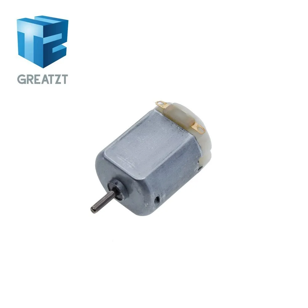 GREATZT 3V 0.2A 12000RPM 65Gcm Mini Micro DC Motor for DIY Toys Hobbies Smart Car MOTOR For Arduino
GREATZT 3V 0.2A 12000RPM 65Gcm Mini Micro DC Motor for DIY Toys Hobbies Smart Car MOTOR For Arduino