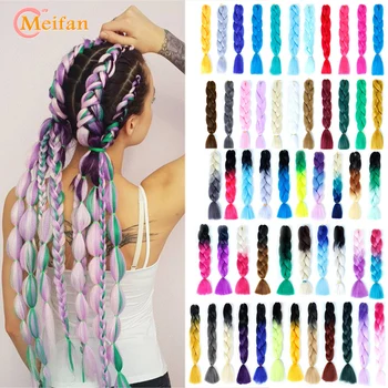 MEIFAN Long Ombre Colored Strands Braids for Hair Weave Synthetic Kanekalon Braiding Hair African Braids Extensions
MEIFAN Long Ombre Colored Strands Braids for Hair Weave Synthetic Kanekalon Braiding Hair African Braids Extensions