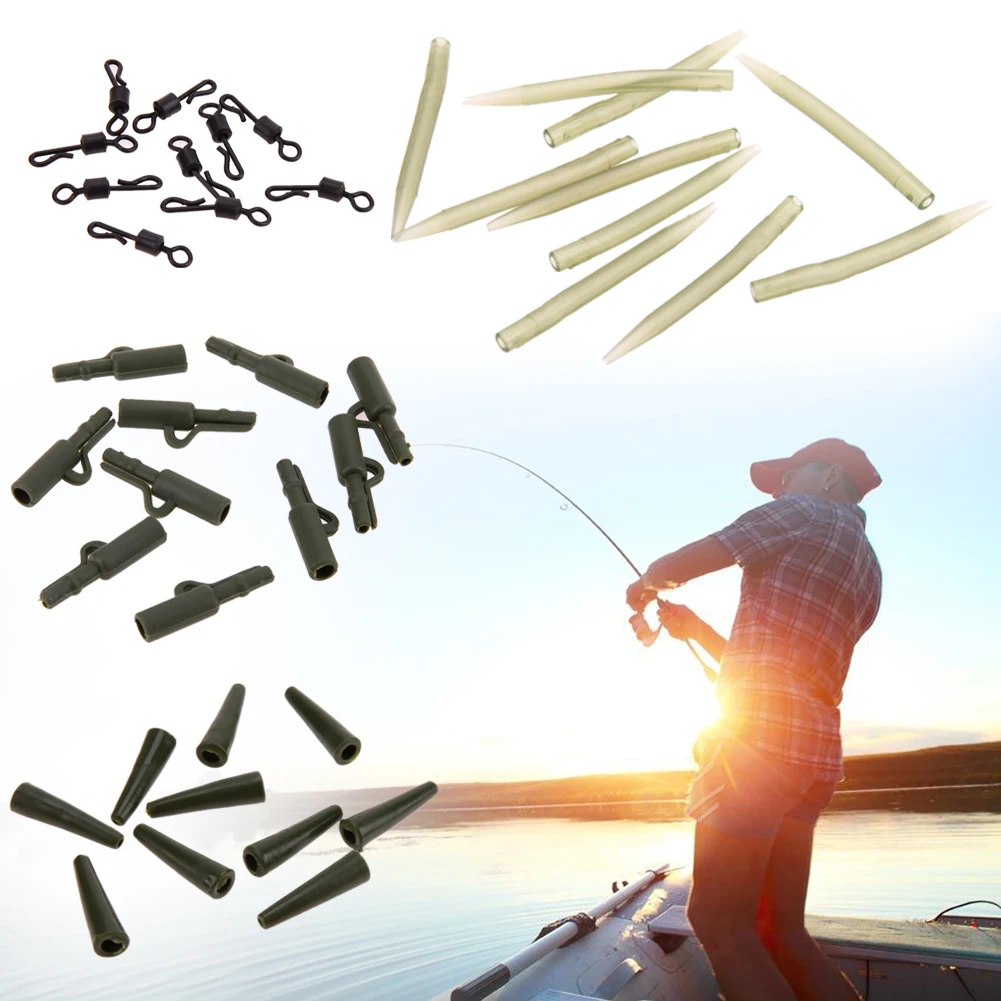 40pcs Carp Fishing Accessories Hair Rig Connector Lead Clips Fishing Quick Change Swivels Anti Slip Sleeve Fishing Tool Pesca
40pcs Carp Fishing Accessories Hair Rig Connector Lead Clips Fishing Quick Change Swivels Anti Slip Sleeve Fishing Tool Pesca