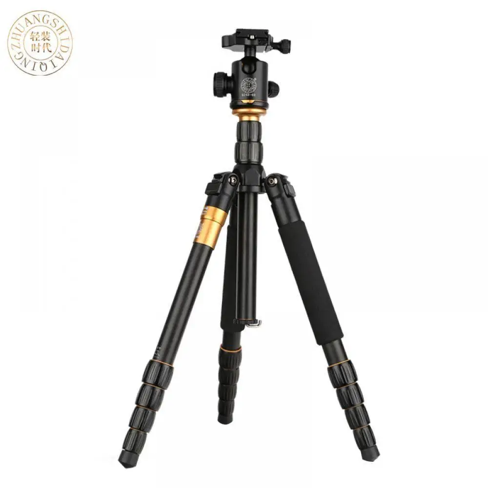 

QZSD Q666 Professional Magnesium Aluminium Alloy Tripod & Monopod Ballhead For DSLR Camera Portable Traveling stand