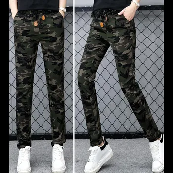 Pantalon Femme 2019 Women Drawstring Workout Denim Overalls Camouflage Trousers Ladies Jogger Cargo Pencil Pants Pantalones
Pantalon Femme 2019 Women Drawstring Workout Denim Overalls Camouflage Trousers Ladies Jogger Cargo Pencil Pants Pantalones