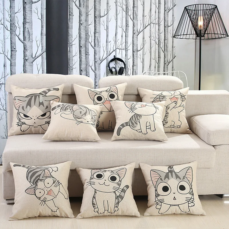 Modern Cartoon Cat Mianma Car Pillow Sleeve Core Sofa Backrest Cushion Office Home Furnishing
Modern Cartoon Cat Mianma Car Pillow Sleeve Core Sofa Backrest Cushion Office Home Furnishing