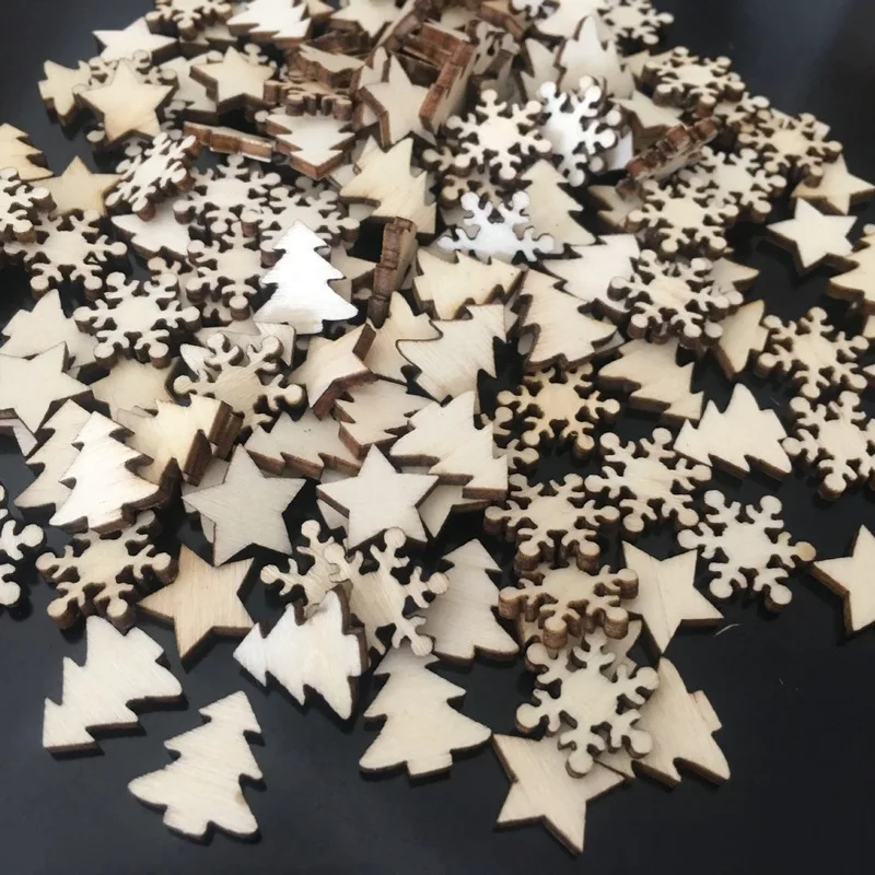 50pcs Unfinished Ornaments Christmas Wooden Ornaments Hanging Embellishments Crafts for DIY
50pcs Unfinished Ornaments Christmas Wooden Ornaments Hanging Embellishments Crafts for DIY