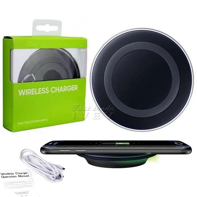 50PCS wholesale Universal Qi Wireless Charger fast Charging For Samsung Note Galaxy S6 s7 Edge s8 plus mobile pad with usb cable
50PCS wholesale Universal Qi Wireless Charger fast Charging For Samsung Note Galaxy S6 s7 Edge s8 plus mobile pad with usb cable
