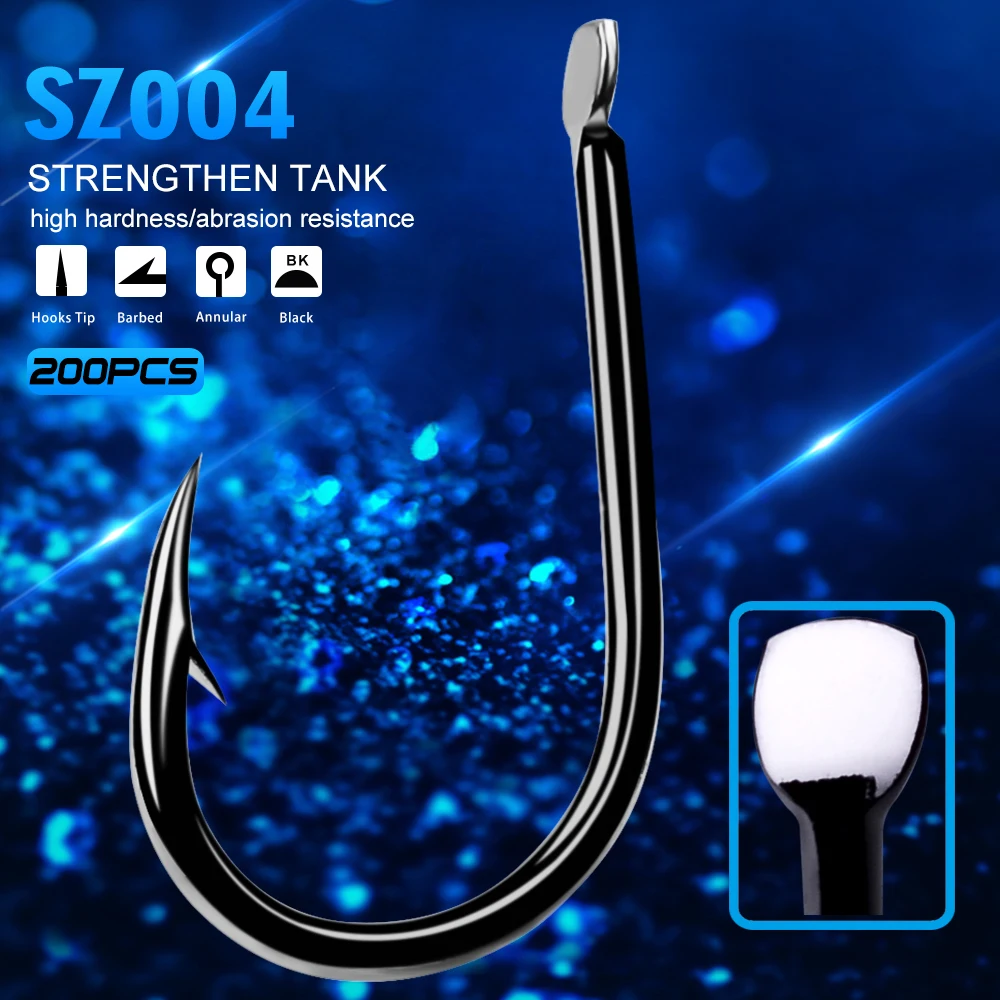 200PC Iseama fishhook 1#-15# single hook High Qulity Fishing Hook black color Single Big Hook Treble Hooks
200PC Iseama fishhook 1#-15# single hook High Qulity Fishing Hook black color Single Big Hook Treble Hooks