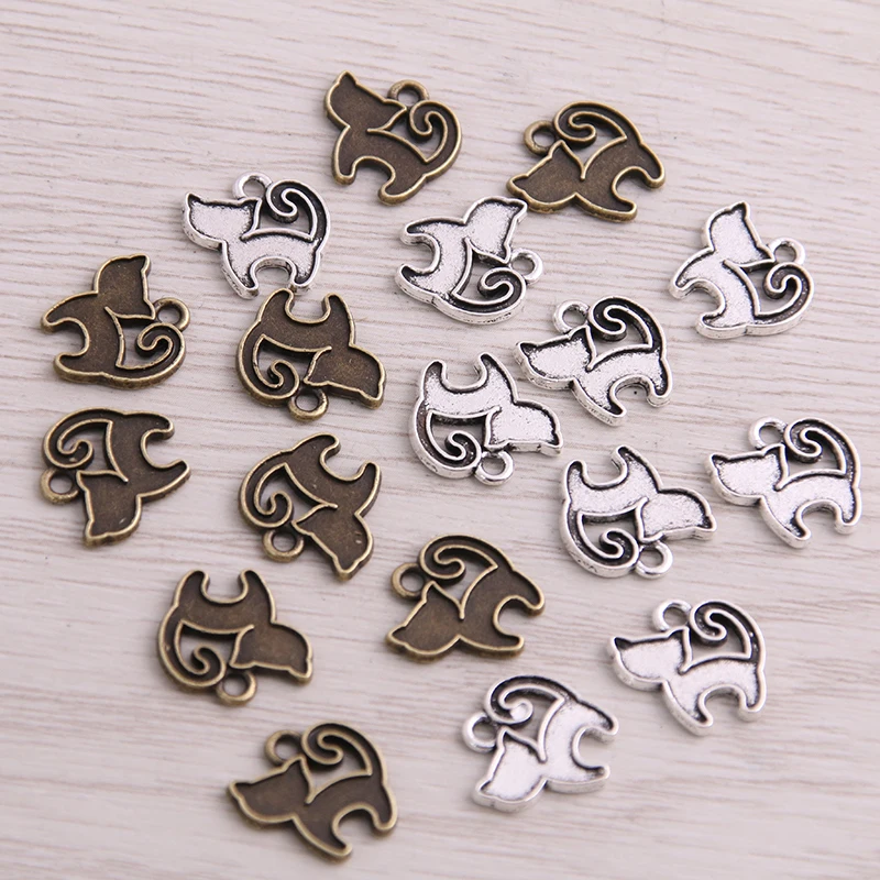 100PCS 13*13mm New Product Two Color Small Cat Charms Animal Pendant Jewelry Metal Alloy Jewelry Marking
100PCS 13*13mm New Product Two Color Small Cat Charms Animal Pendant Jewelry Metal Alloy Jewelry Marking