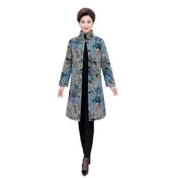 Autumn Winter national wind Add cotton Mother Print in the long paragraph Parker thick padded coat large size women' jacket coat
Autumn Winter national wind Add cotton Mother Print in the long paragraph Parker thick padded coat large size women' jacket coat