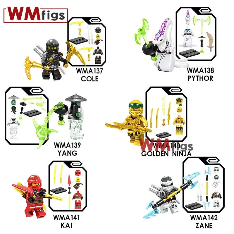 Ninja single Jay Kai Jack Jaguar Luke Killow Muzzle Misako Cunningham GA Garmadon Building Blocks Kids Toys
Ninja single Jay Kai Jack Jaguar Luke Killow Muzzle Misako Cunningham GA Garmadon Building Blocks Kids Toys