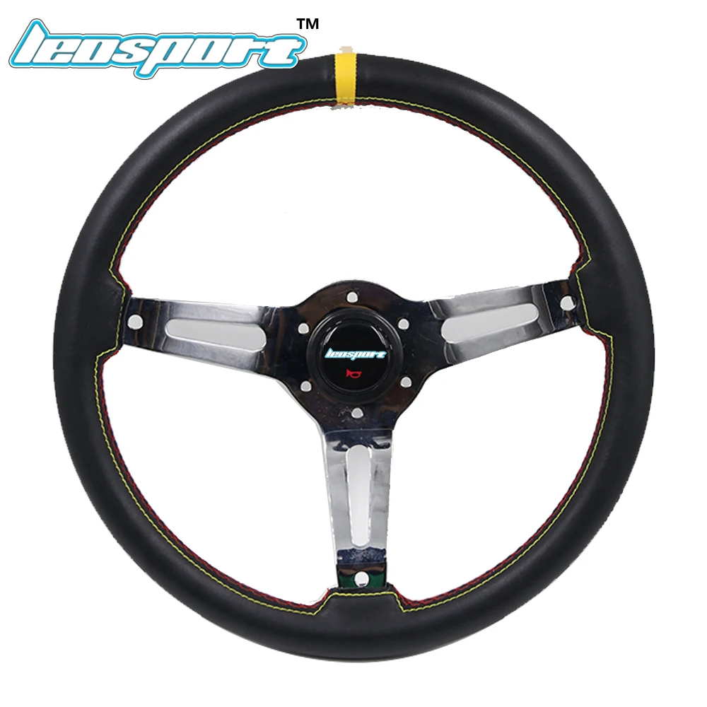 Leosport-14" (350mm)Steering Wheel really Leather Steering Wheel Deep concave Racing Steering Wheel
Leosport-14" (350mm)Steering Wheel really Leather Steering Wheel Deep concave Racing Steering Wheel