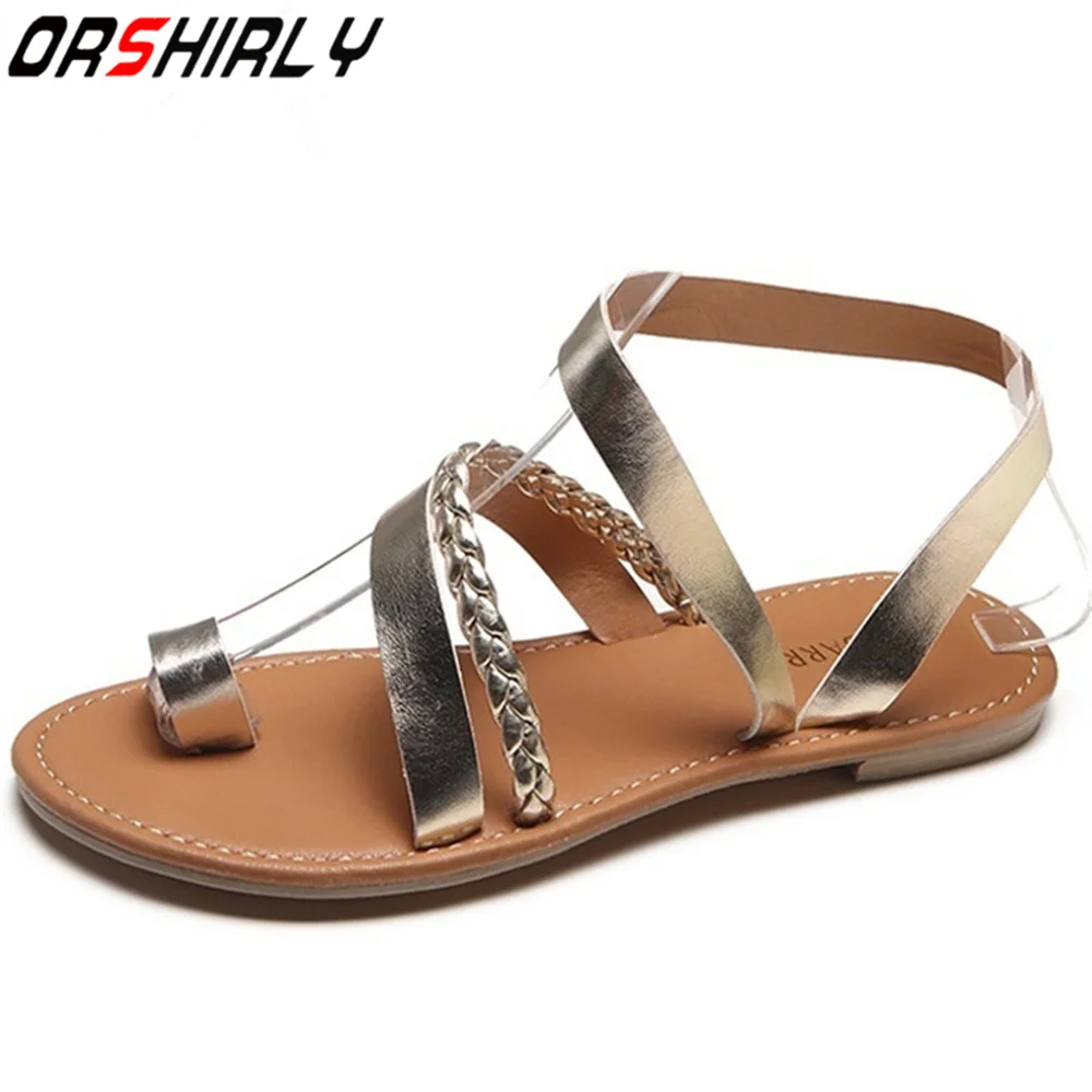 Orshirly Big size 34-48 Sandals Fashion New Women Summer Shoes Female Flip-Flops Flat Sandals Rome Style Sandals Shoes
Orshirly Big size 34-48 Sandals Fashion New Women Summer Shoes Female Flip-Flops Flat Sandals Rome Style Sandals Shoes
