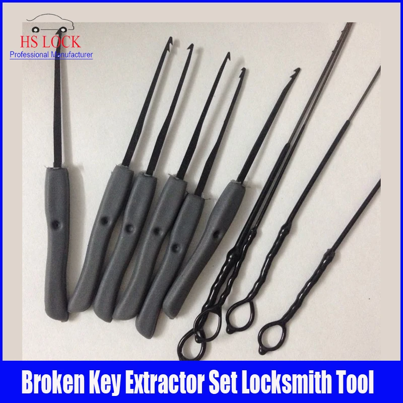 2pcs/lot 10pcs Broken Key Extractor Set Locksmith Tool Key Removing Removal Hooks Lock set
2pcs/lot 10pcs Broken Key Extractor Set Locksmith Tool Key Removing Removal Hooks Lock set