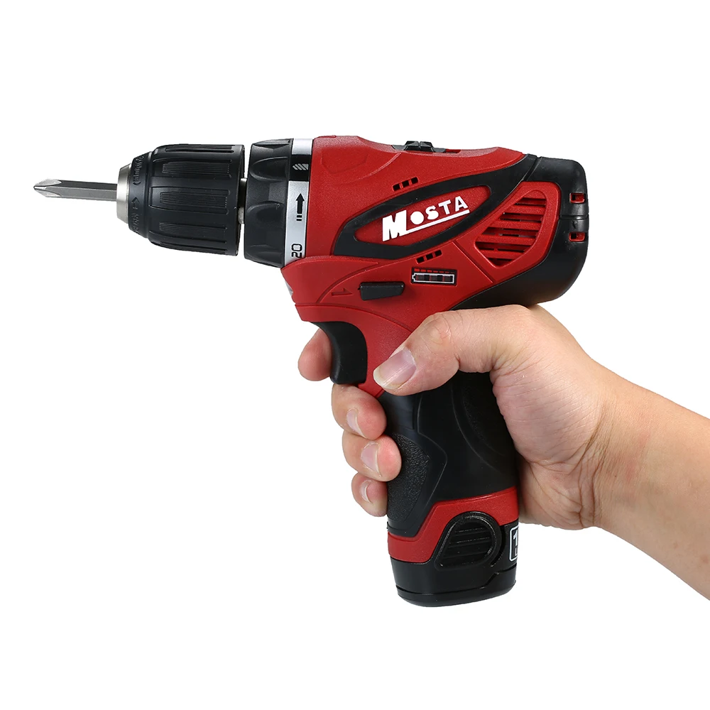 12V 180W Electric Drill Rechargeable Cordless electric screwdriver 1500mAh Li-ion Battery 1350rpm Variable Speed 2Pcs Batteries
12V 180W Electric Drill Rechargeable Cordless electric screwdriver 1500mAh Li-ion Battery 1350rpm Variable Speed 2Pcs Batteries