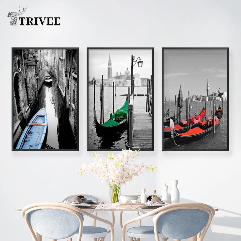 Modern Oil Painting on Canvas Abstract Venice River Resort Boats Buildings Cuadros Posters and Prints Wall Art for Living Room
Modern Oil Painting on Canvas Abstract Venice River Resort Boats Buildings Cuadros Posters and Prints Wall Art for Living Room