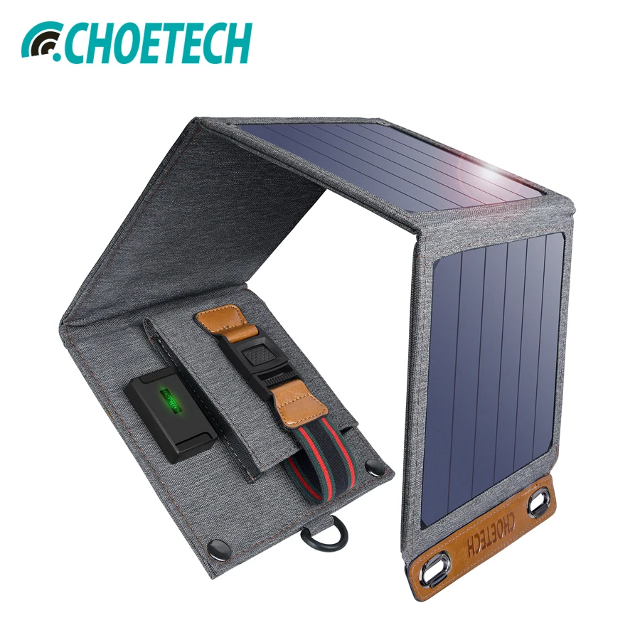 CHOETECH Solar Charger 14W USB Foldable Phone Travel Charger With SunPower Solar Panel Waterproof For iPhone X/8/7/6s/Plus
CHOETECH Solar Charger 14W USB Foldable Phone Travel Charger With SunPower Solar Panel Waterproof For iPhone X/8/7/6s/Plus