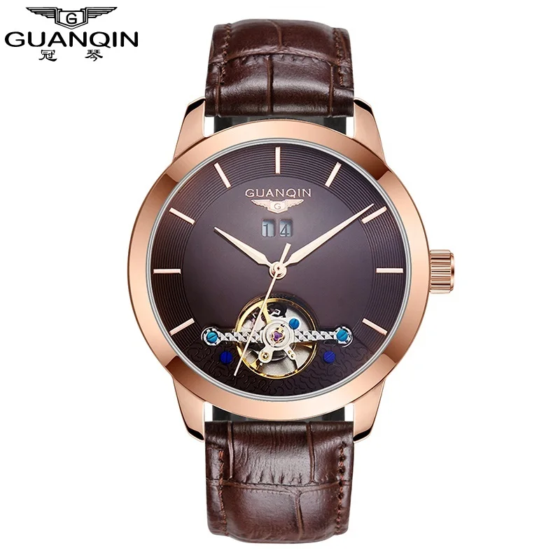2018 GUANQIN Mens Watches Men Tourbillon Automatic Mechanical Watches Leather Strap Waterproof Calendar Wristwatches Male Clock
2018 GUANQIN Mens Watches Men Tourbillon Automatic Mechanical Watches Leather Strap Waterproof Calendar Wristwatches Male Clock