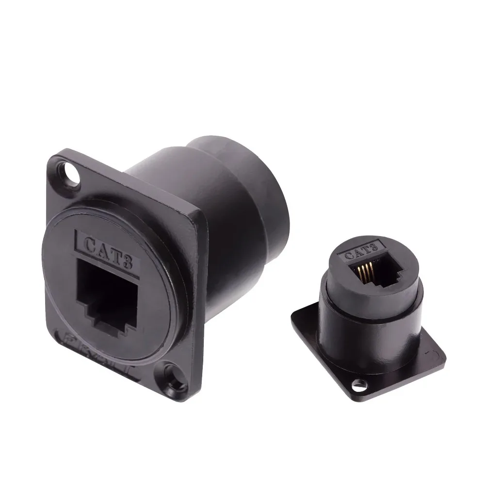 High quality 2pcs/lot RJ11 4PIN Socket Chassis Panel Mount with straight through for D-Type panel telephone
High quality 2pcs/lot RJ11 4PIN Socket Chassis Panel Mount with straight through for D-Type panel telephone