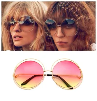 J36 2016 Brand NEW High quality Elegant Round Wire Frame Sunglasses Women mirror / gradient Glasses shades Oversized Eyeglasses
J36 2016 Brand NEW High quality Elegant Round Wire Frame Sunglasses Women mirror / gradient Glasses shades Oversized Eyeglasses