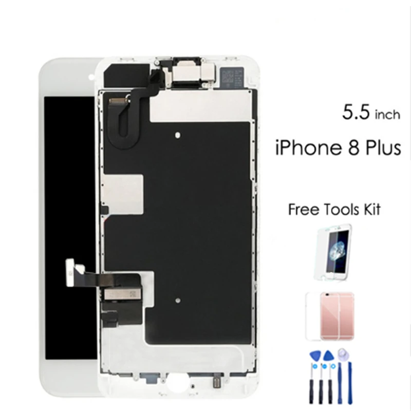 AAA Quality LCD For iphone 8p Display 3D Touch Screen Digitizer Replacement Full Assembly For IPhone 8 Plus Lcd With Gift
AAA Quality LCD For iphone 8p Display 3D Touch Screen Digitizer Replacement Full Assembly For IPhone 8 Plus Lcd With Gift