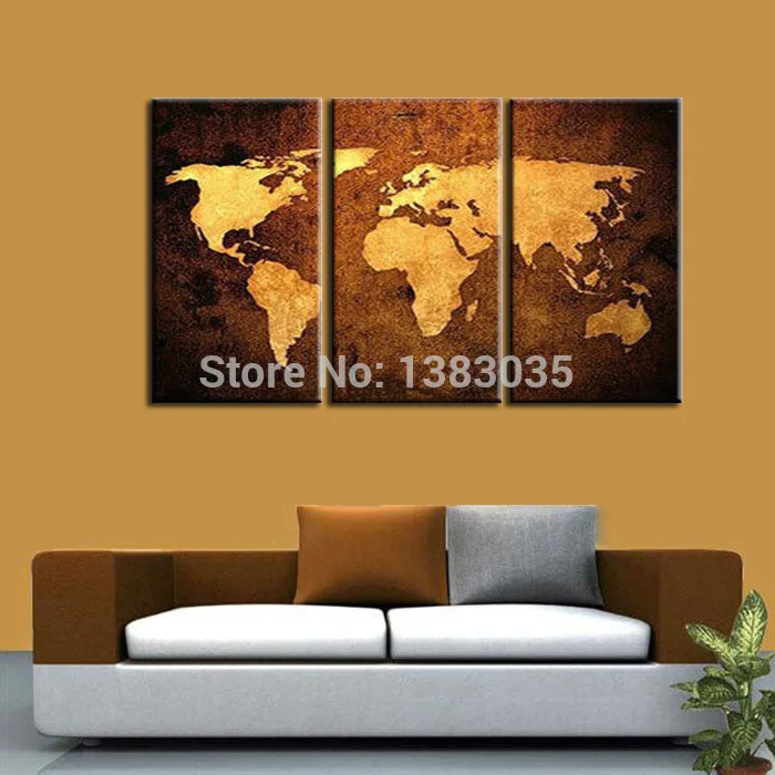 Hand Painted World Map Canvas Oil Painting Modern Abstract 3 Panel Wall Art Living Room Decoration Picture Set
Hand Painted World Map Canvas Oil Painting Modern Abstract 3 Panel Wall Art Living Room Decoration Picture Set