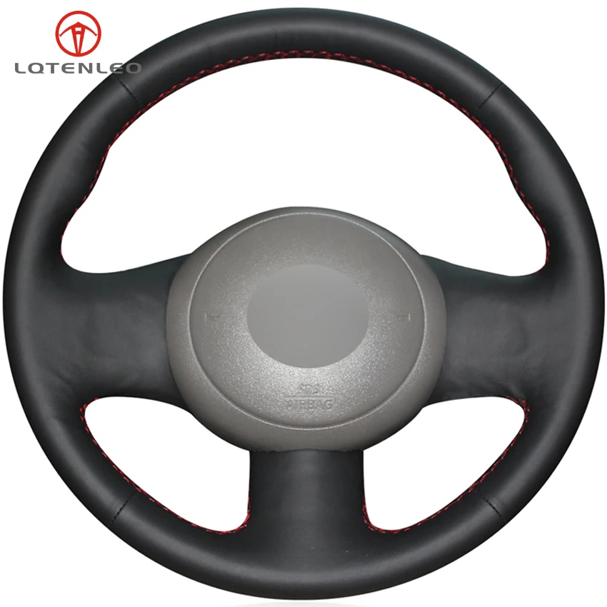 LQTENLEO Black Genuine Leather DIY Hand-stitched Car Steering Wheel Cover For Nissan Sunny 2011-2013 March Versa 2013 Almera
LQTENLEO Black Genuine Leather DIY Hand-stitched Car Steering Wheel Cover For Nissan Sunny 2011-2013 March Versa 2013 Almera